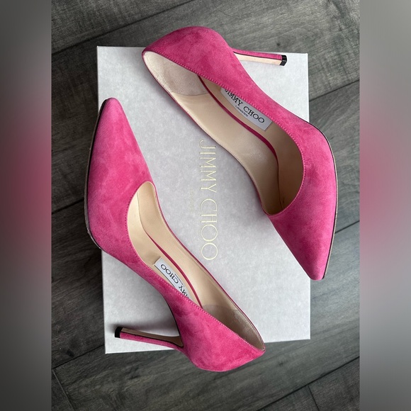 Jimmy Choo ROMY 85 in Dahlia Pink - Picture 5 of 5